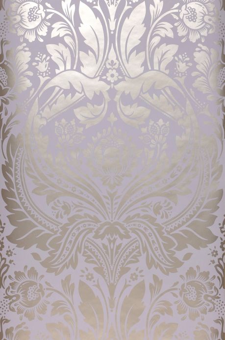 Damask Wallpaper Wallpaper Manus pale lavender Roll Width