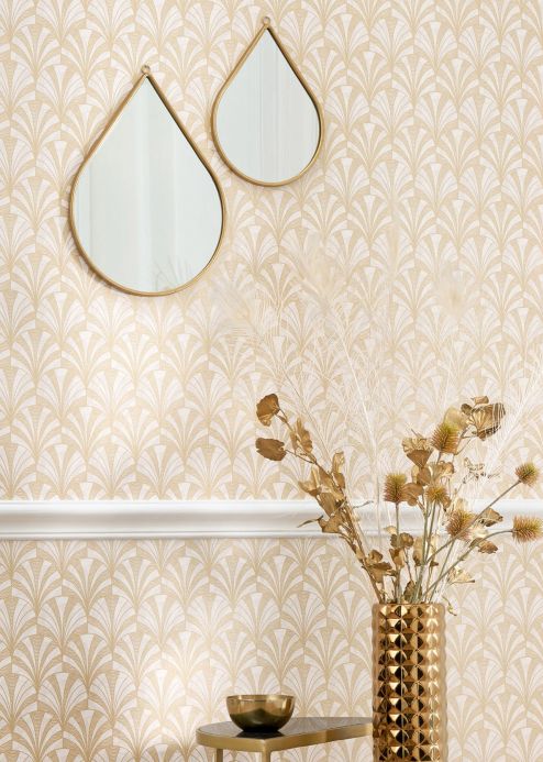 Art Deco Wallpaper Wallpaper Obidos pearl gold Room View