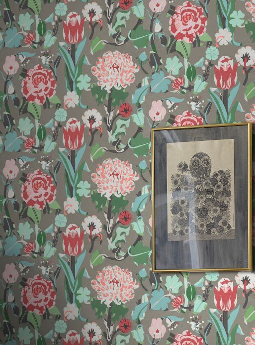 Archiv Wallpaper Eleonore shades of red Room View