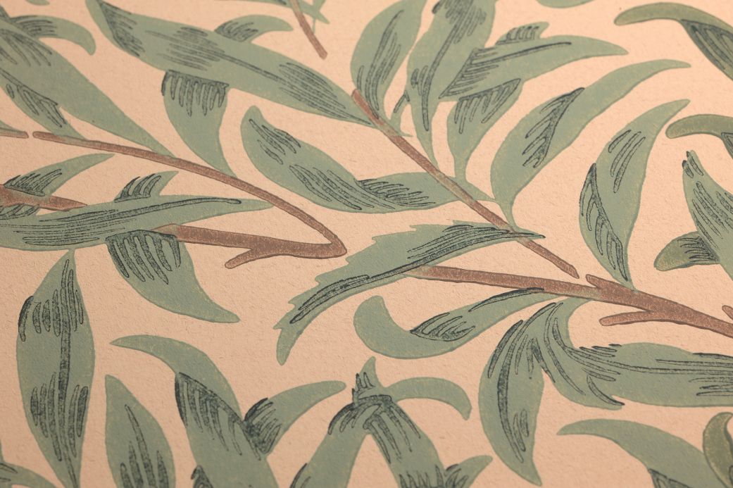 Paper-based Wallpaper Wallpaper Darcie shades of green Detail View