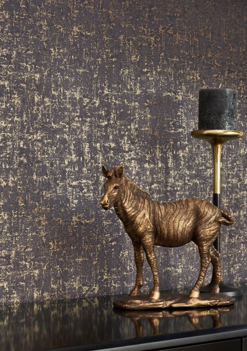 Styles Wallpaper Trilo gold shimmer Room View