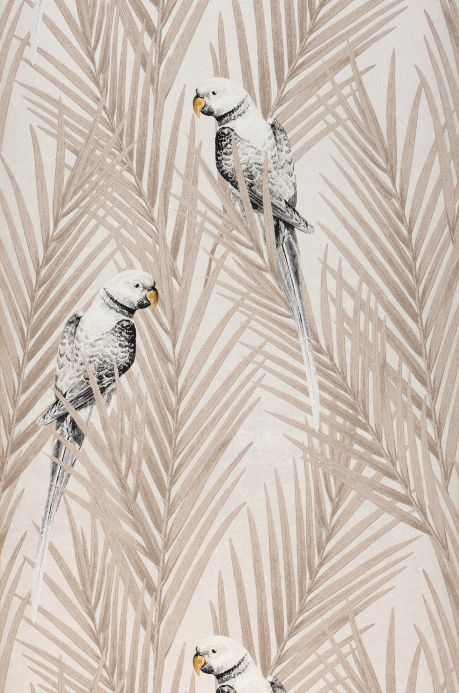 Bird Wallpaper Wallpaper Talamanca grey beige Roll Width