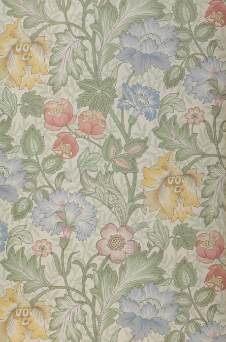 Floral Wallpaper Wall mural Sigrid pale green Roll Width