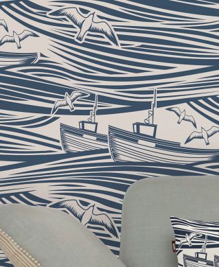 Maritime wallpaper | Nautical patterns | Ocean feeling for walls