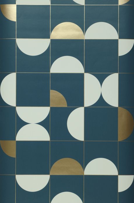 Geometric Wallpaper Wallpaper Kirana ocean blue Roll Width