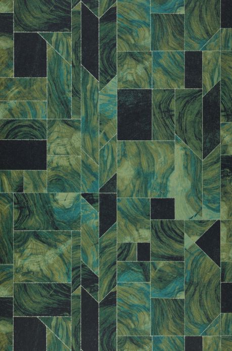 Stone Wallpaper Wallpaper Orvallo shades of green Roll Width