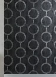 Wallpaper Florin black grey