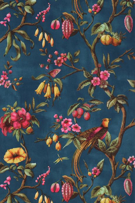 Botanical Wallpaper Wallpaper Camille ocean blue Roll Width