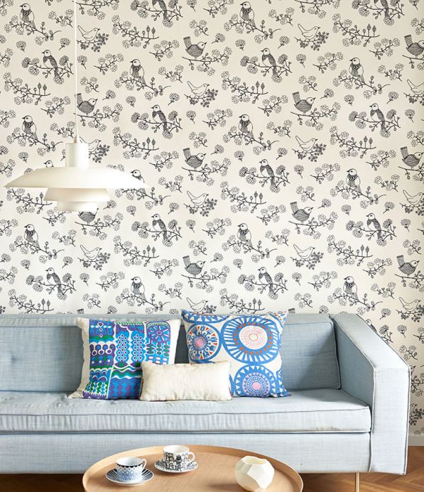 Archiv Wallpaper Sugar Tree anthracite grey Room View
