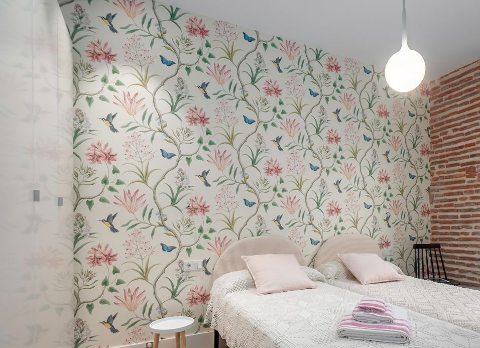 Green Wallpaper Wallpaper Pazia multi-coloured Room View