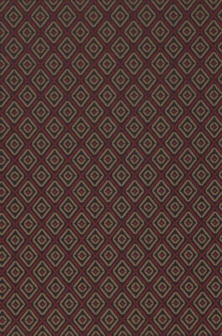 Papel pintado textil Papel pintado Calaluna rojo frambuesa Detalle A4