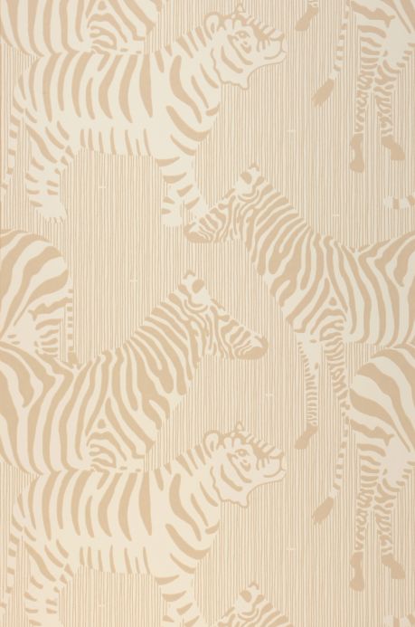 Brown Wallpaper Wallpaper Safari Stripes pale brown Roll Width