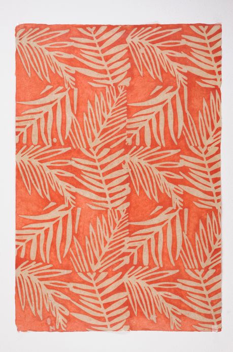 Paper-based Wallpaper Wallpaper Lhamo red orange Roll Width