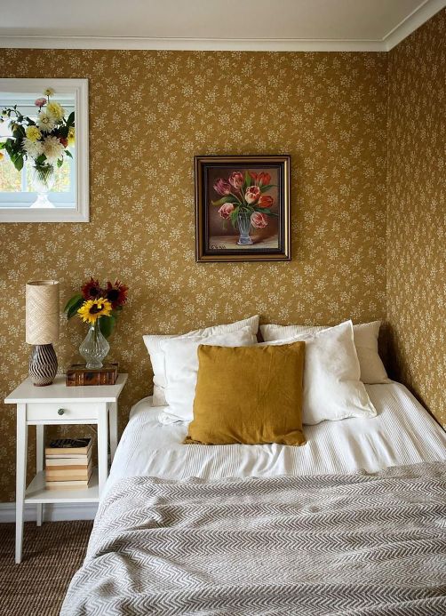 Wallpaper Wallpaper Patricia ochre Room View