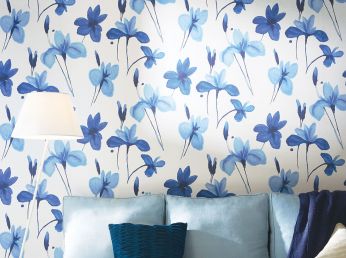 Wallpaper Tiara pastel blue