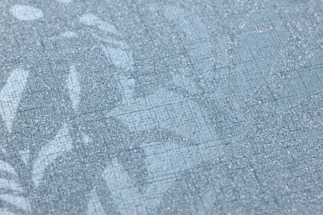 Glasperlen Tapeten Tapete Persephone Pastellblau Glitzer Detailansicht