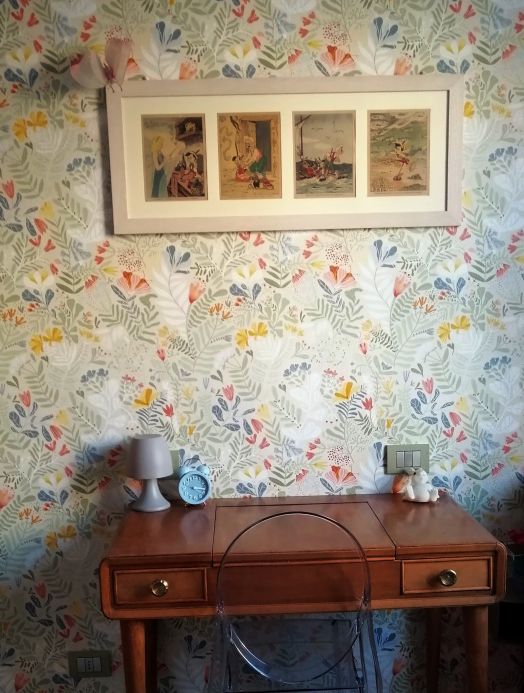 Vintage Wallpaper Wallpaper Pavonia light ivory Room View