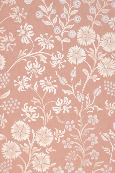 Floral Wallpaper Wallpaper Jessica rosè A4 Detail