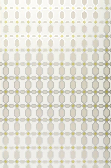 Geometric Wallpaper Wallpaper Diamonds yellow green Roll Width