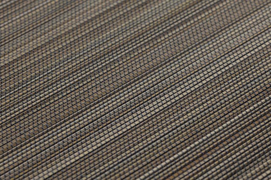 Papel de parede natural Papel de parede Thin Bamboo Strips 03 marrom acinzentado Ver detalhe