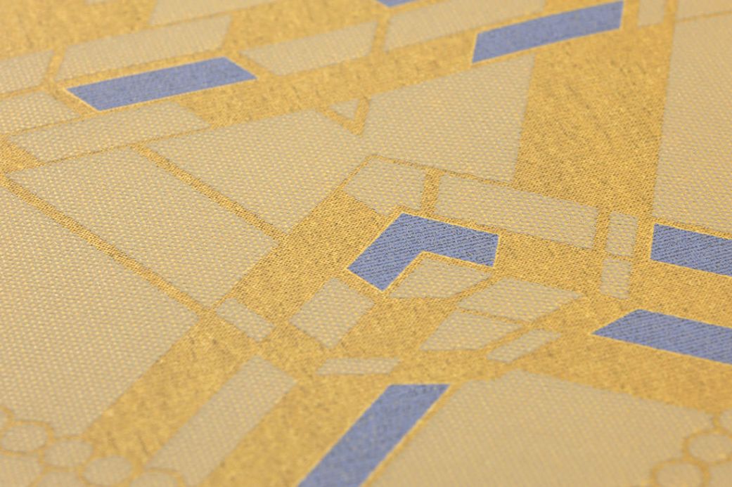 Archiv Papier peint Navarro jaune or Vue détail