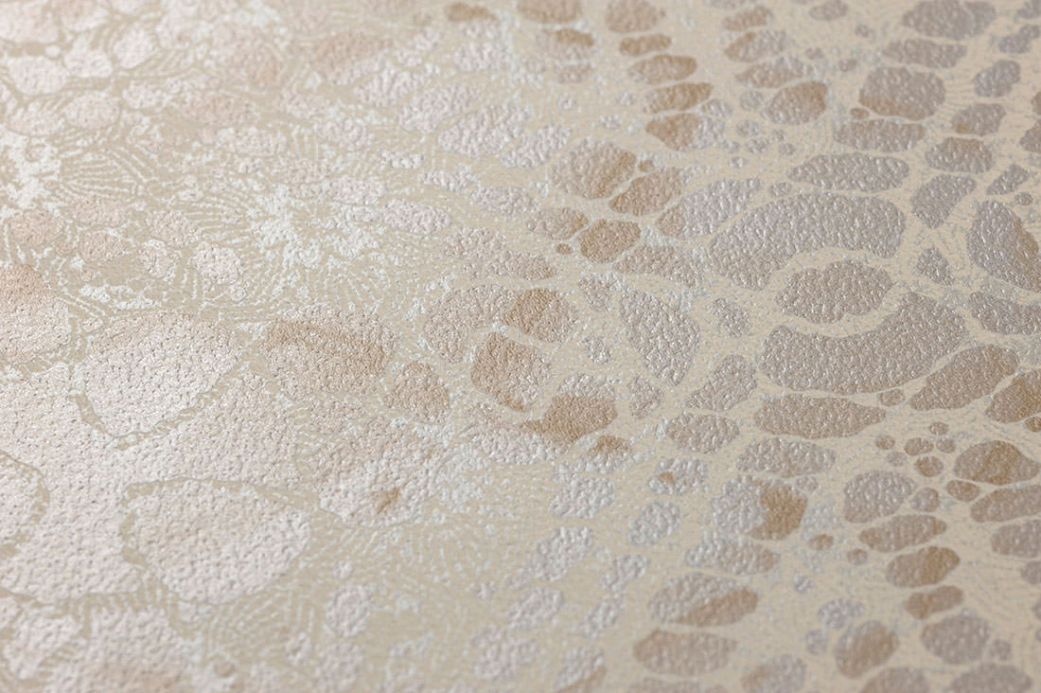 Papier peint oriental Papier peint Marrakesh beige nacré Vue détail