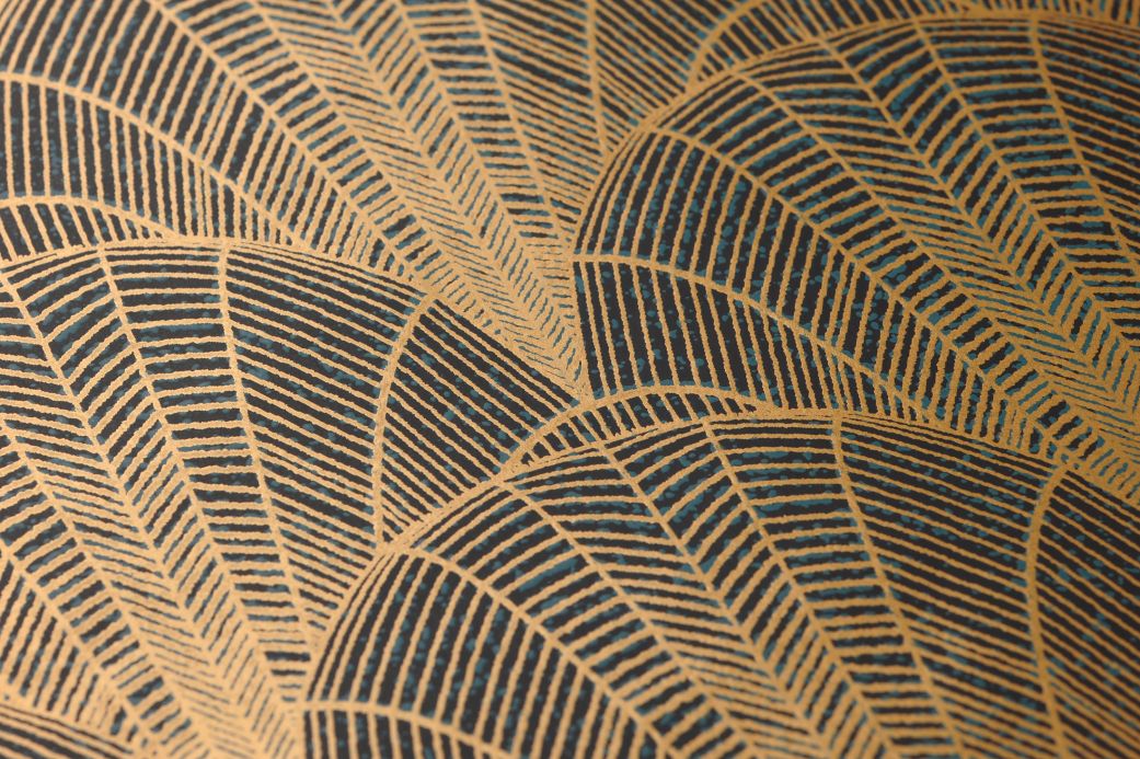 Art Deco Tapeten Tapete Speakeasy Mattgold Detailansicht