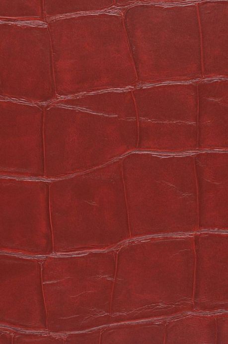 Archiv Papel pintado Croco 02 rojo oscuro Detalle A4