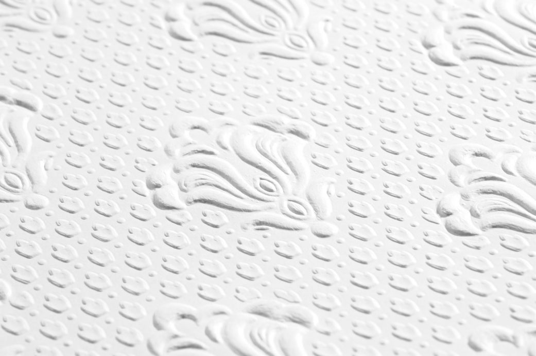 Anaglypta Wallpaper Wallpaper Albert white Detail View