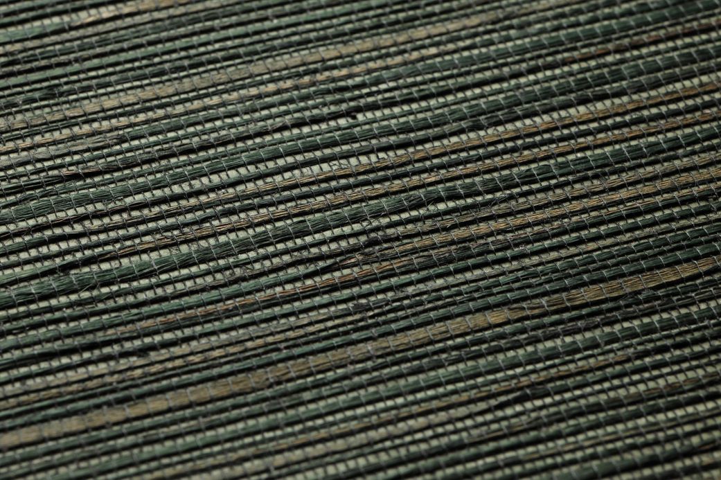 Natural Wallpaper Wallpaper Grasscloth on Roll 01 shades of green Detail View