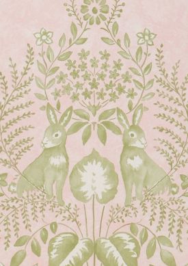 Cottontail Toile pale pink Sample