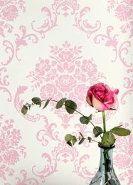 Papel de parede Emmeline rosa pastel