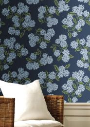 Wallpaper Hydrangea dark blue
