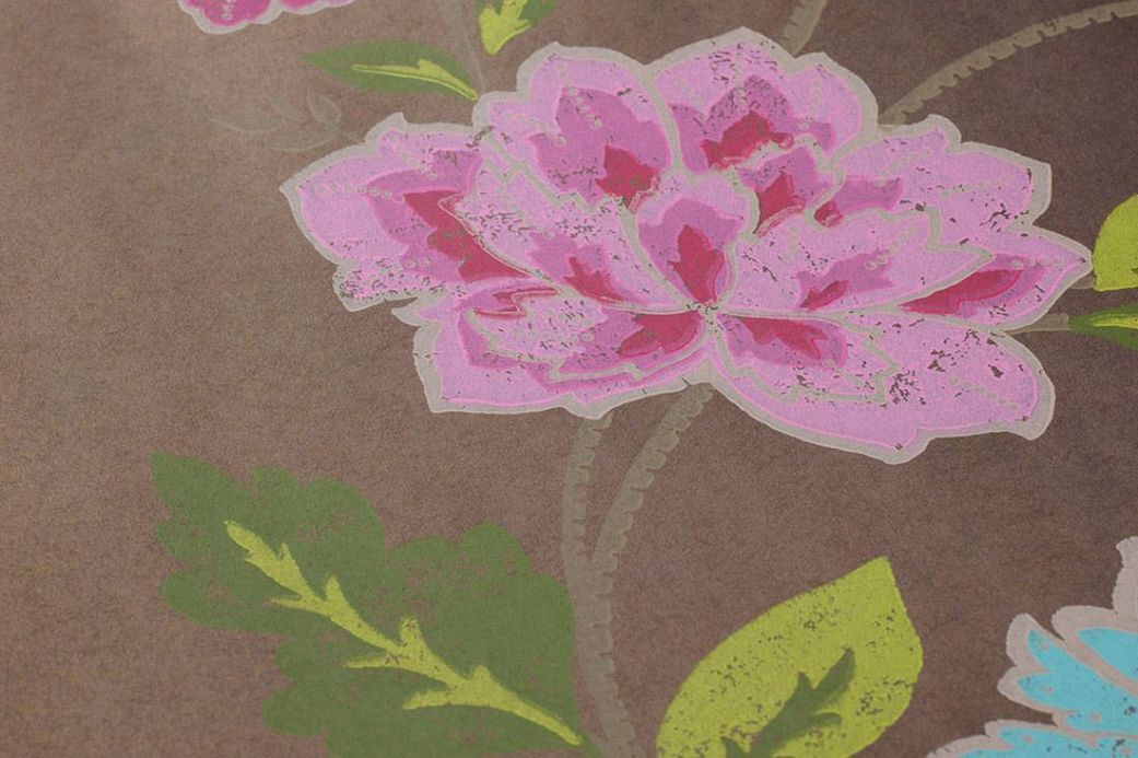 Archiv Wallpaper Forseti red violet Detail View