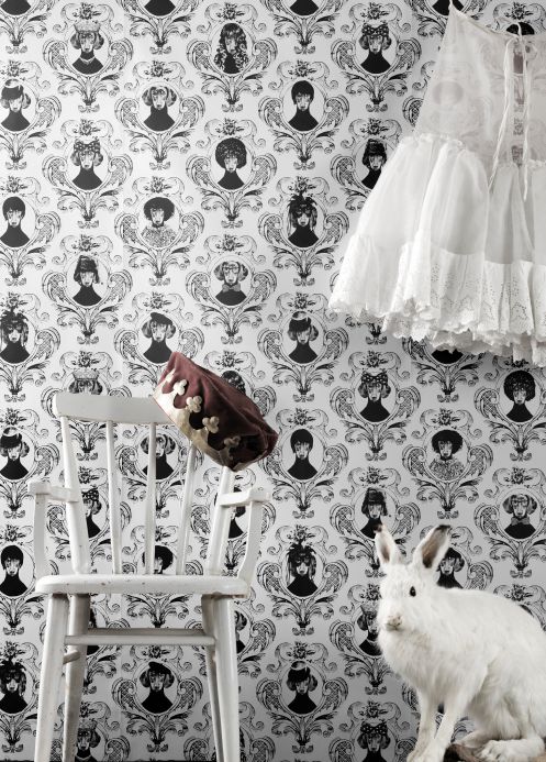 Lisa Bengtsson Wallpaper Wallpaper Tillsammans black Room View