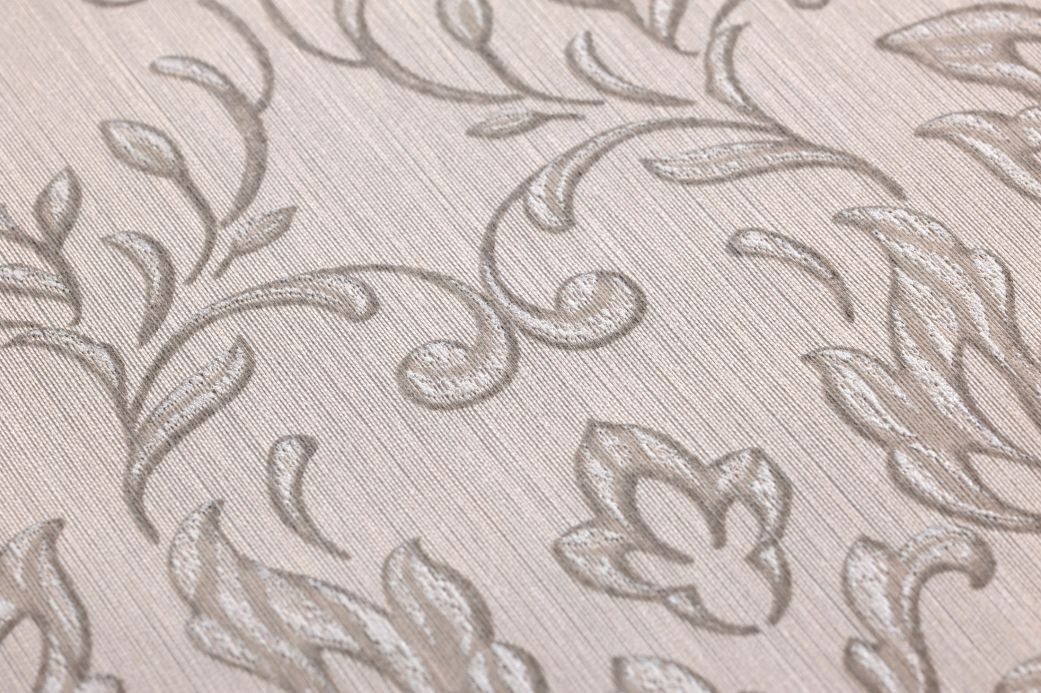 Papel pintado textil Papel pintado Clarise beige grisáceo claro Ver detalle