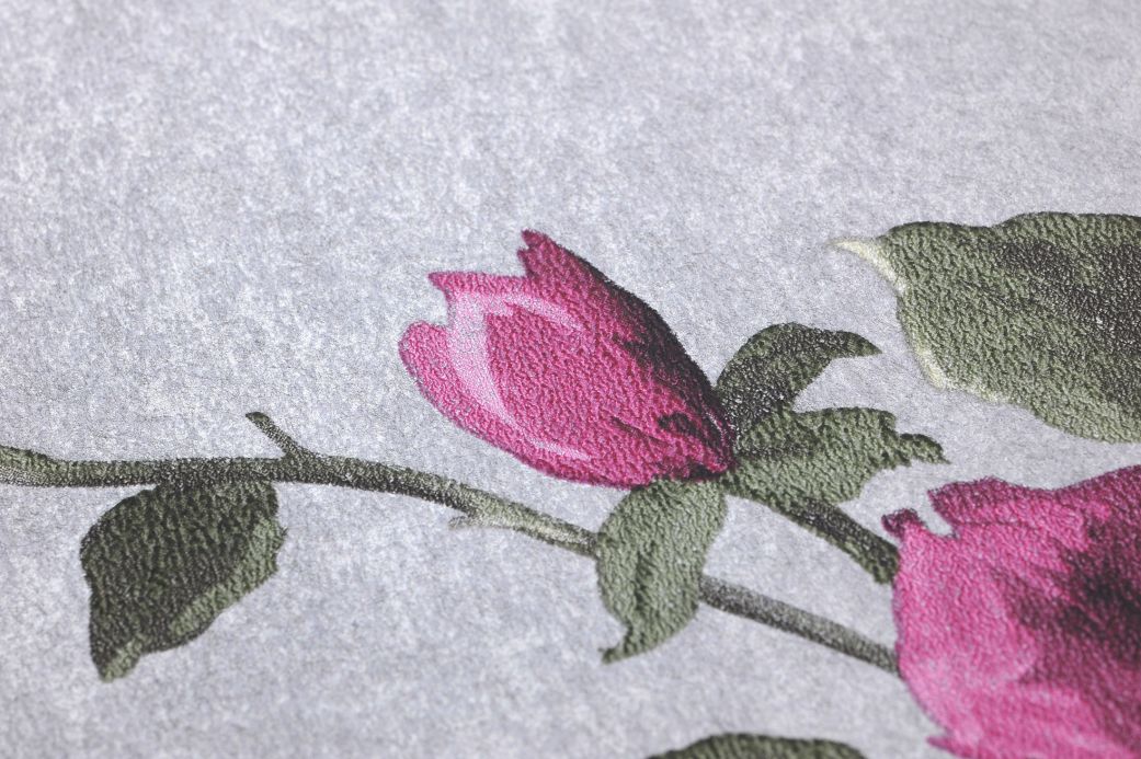 Archiv Papier peint Coraline violet bruyère Vue détail