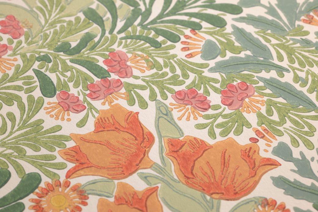 William Morris Wallpaper Wallpaper Bower shades of green Detail View
