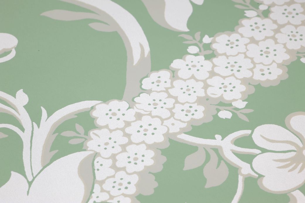 Paper-based Wallpaper Wallpaper Royal Artichoke reseda-green Detail View