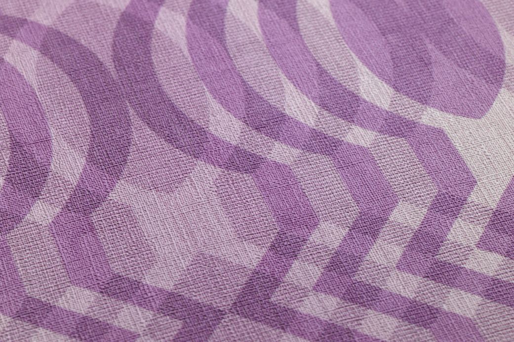 Geometric Wallpaper Wallpaper Chakra violet tones Detail View