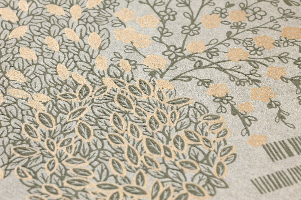 All Wallpaper Mirto olive green Detail View