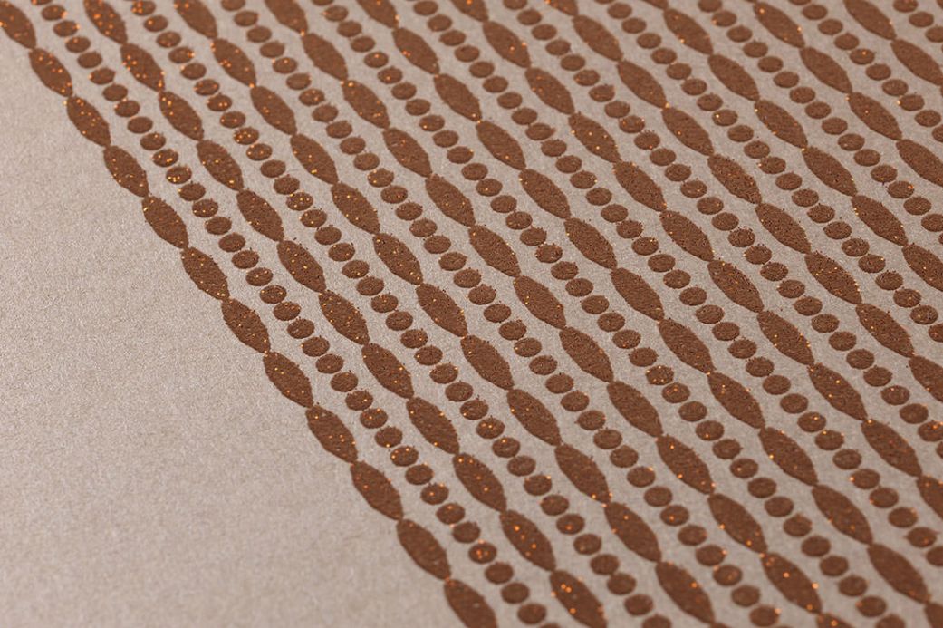 Archiv Wallpaper Mendrik beige brown Detail View