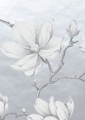 Magnolia Perlhellgrau Muster
