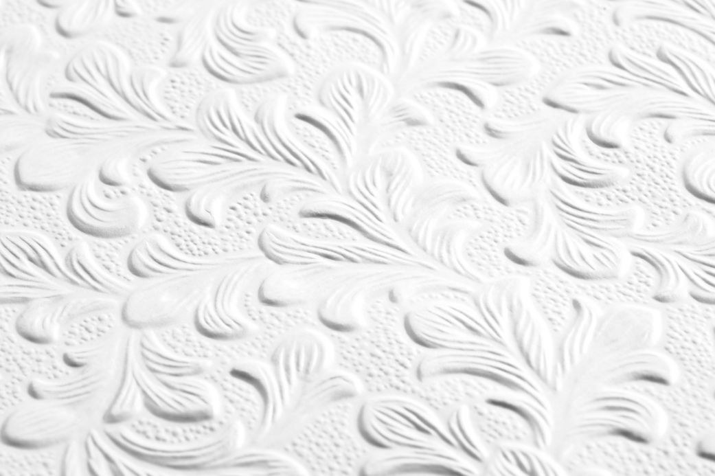 Designer Wallpaper Wilton white Detail View