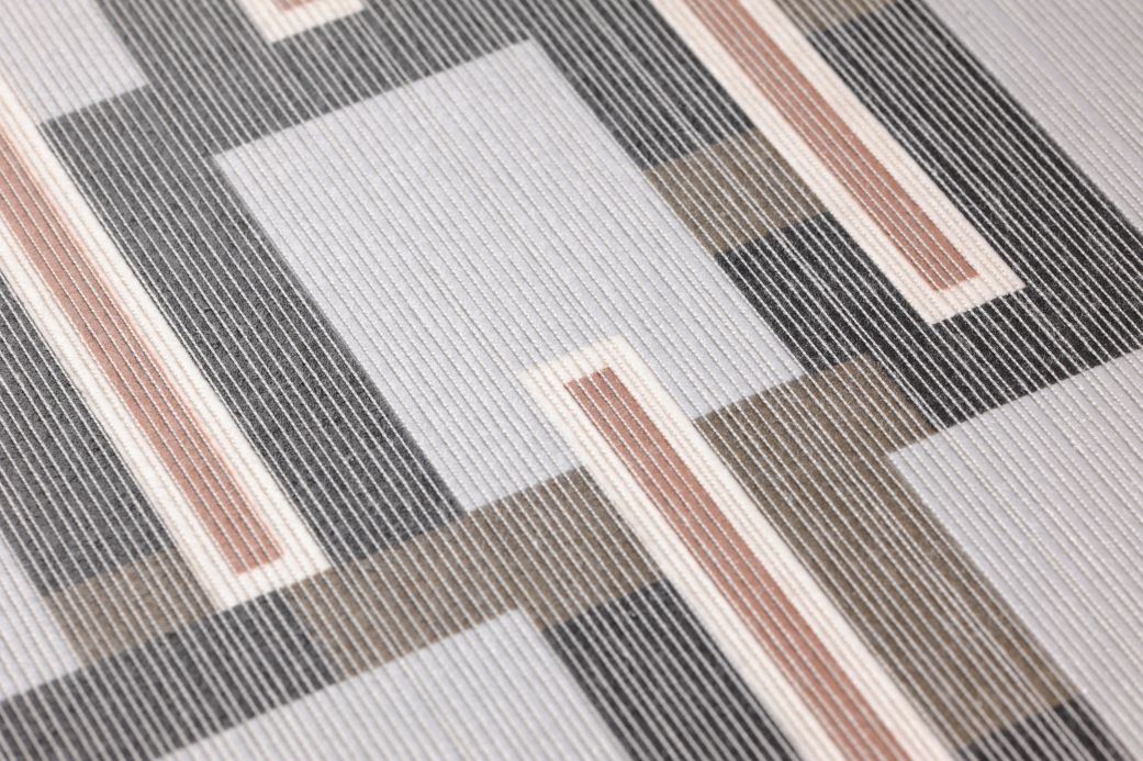 Textile Wallpaper Wallpaper Nebulo brown Detail View