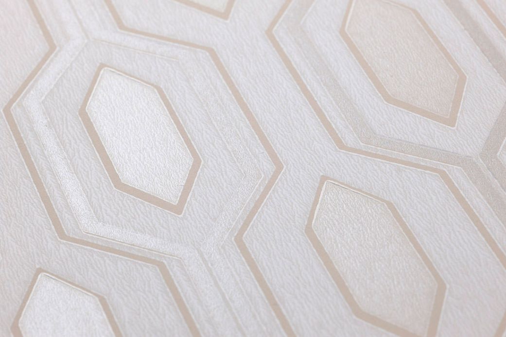 Geometric Wallpaper Wallpaper Marais cream Detail View