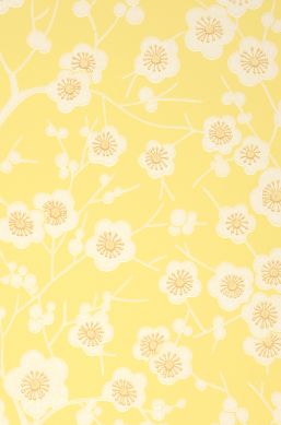 Papier peint Laila jaune clair A4-Ausschnitt