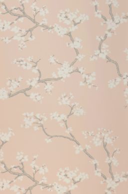 Papier peint Sakura rosé pâle Bahnbreite