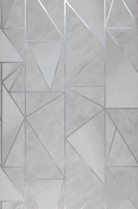Geometric Wallpaper Wallpaper Fantasque light grey Roll Width