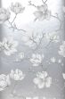 Papier peint Magnolia gris clair nacré